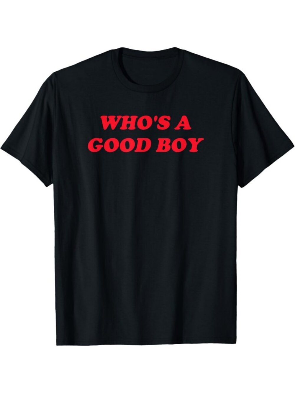 Y2K Inspired "Who's A Good Boy" Fun Graphic Tee - Trendy Casual Wear